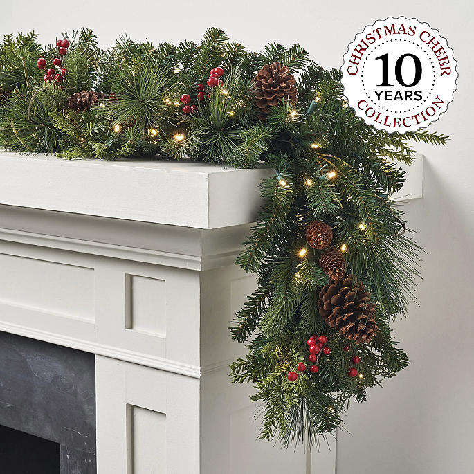 Christmas Cheer Corded Garland