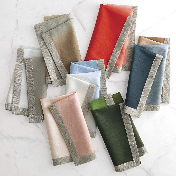 Dip Dye Napkins, Set of Four