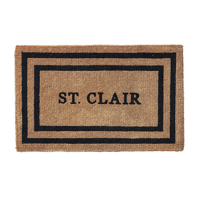 Double Border Personalized Door Mat