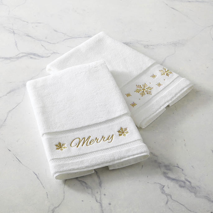 Frontgate Resort Collection™ Holiday Hand Towels, Set of Two