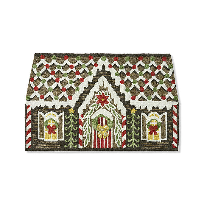 Gingerbread House Door Mat