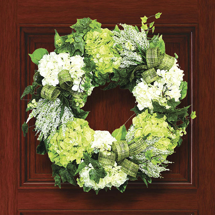 Heather, Hydrangea and Ivy Wreath