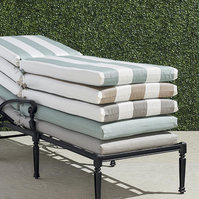 Knife-edge Outdoor Chaise Cushion