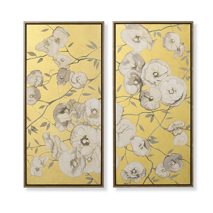 Les Fleurs Blanches Diptych