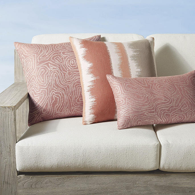 Chari & Murmur Indoor/Outdoor Pillows by Elaine Smith, Set of Three