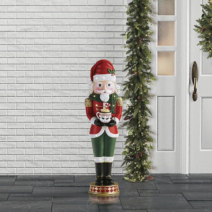 4 ft. LED Hot Cocoa Nutcracker