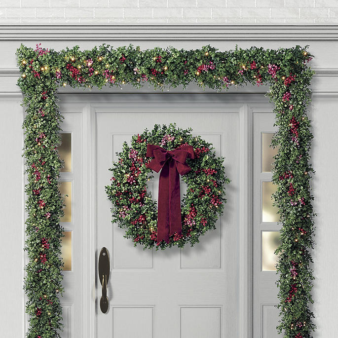 Boxwood and Berry Greenery Collection