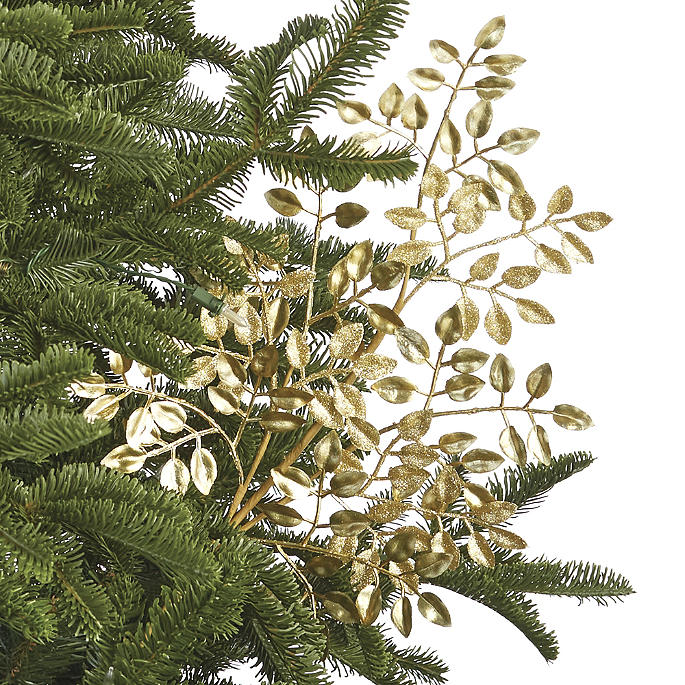 Glitter Ficus Stems, Set of Six