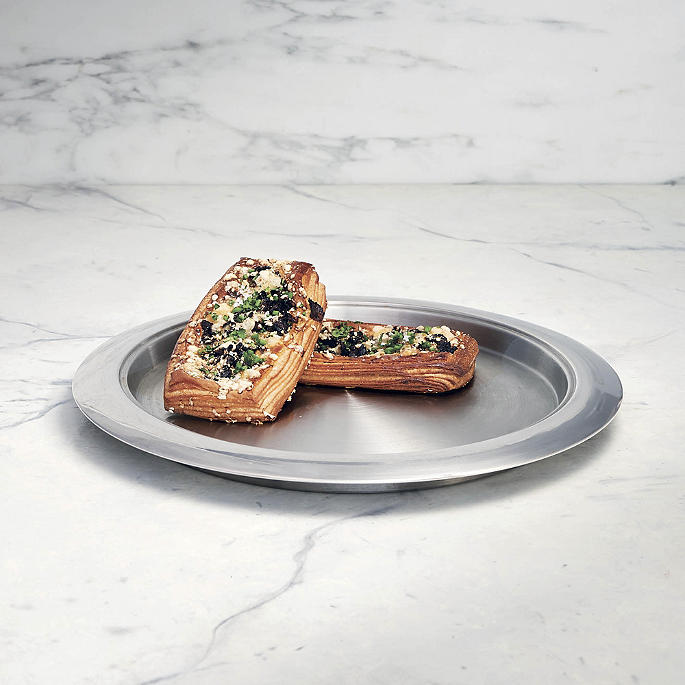 Hot/Cold 14-in. Round Stainless Steel Tray