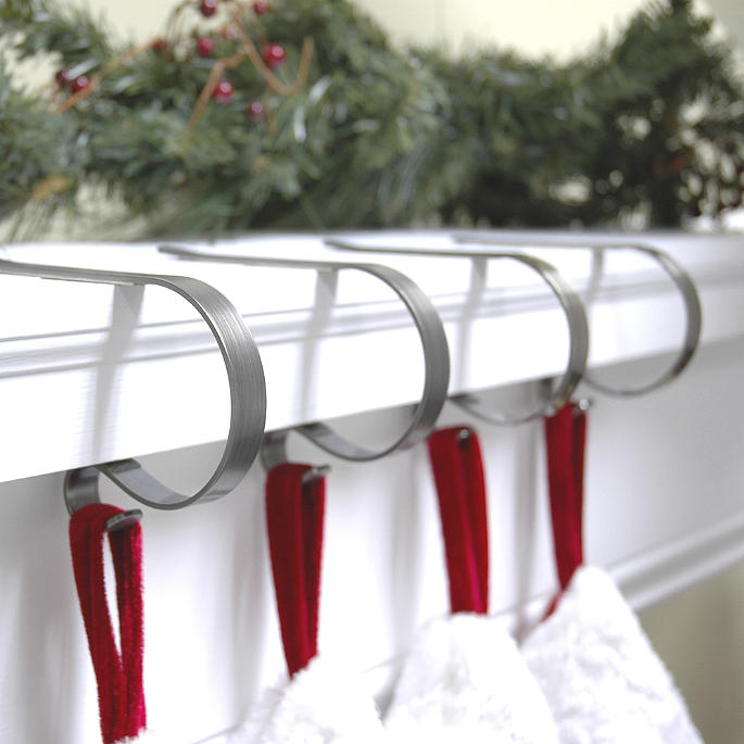 Mantel Clip Stocking Holders, Set of Four