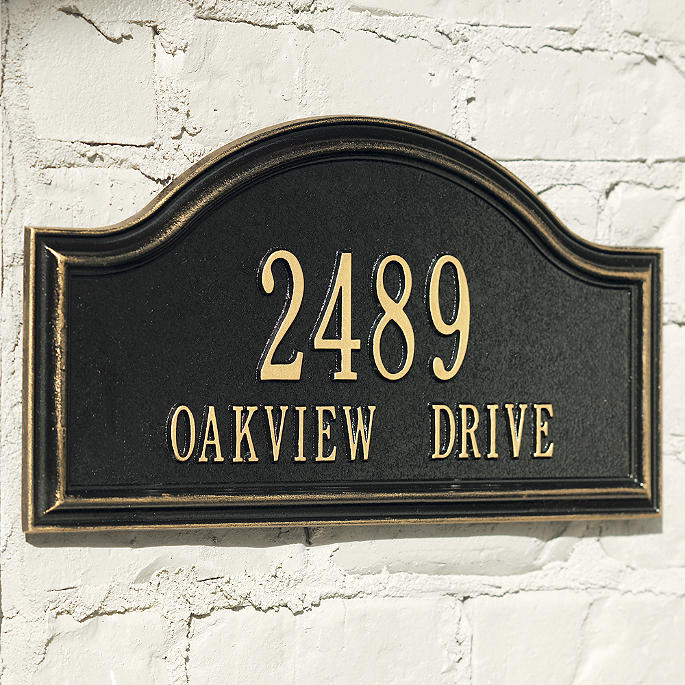 Oakview Address Plaques