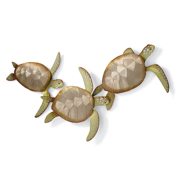 Sea Turtle Trio Indoor/Outdoor Wall Art