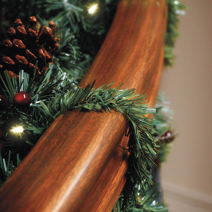 Set of 20 Faux-pine Garland Ties
