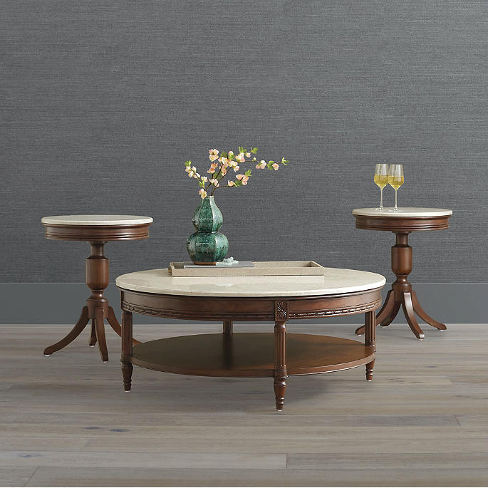 Etienne 3-Pc. Coffee Table Set With Two Side Tables