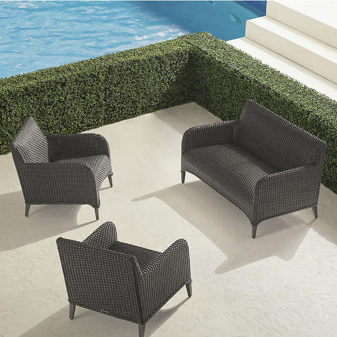 Beckham 3-pc. Loveseat Set in Dark Sienna Wicker