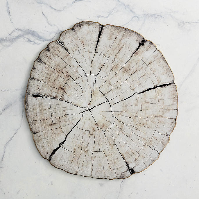 Birch Wood Charger, Set of Four