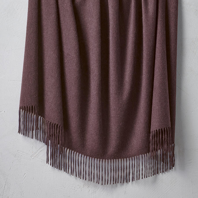 Cashmere Fringe Throw