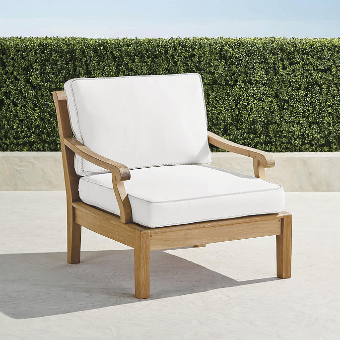 Cassara Lounge Chair with Cushions in Natural Teak