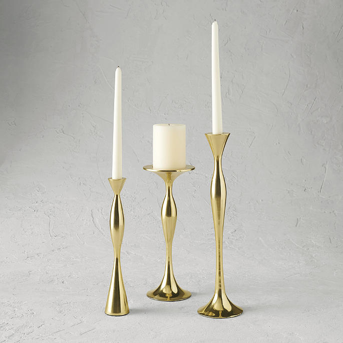 Chantelle Brass Candlesticks