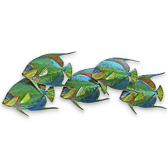 Fiji Angelfish School Indoor/Outdoor Wall Art