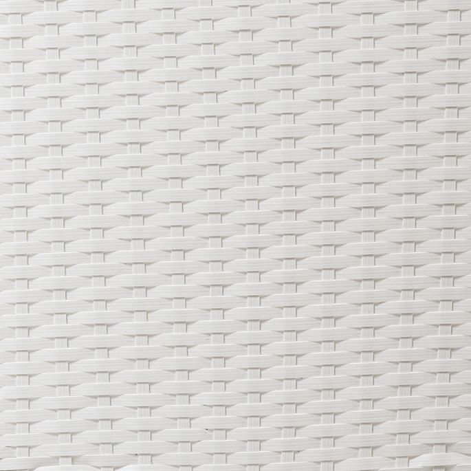 Flat Wicker Pure White