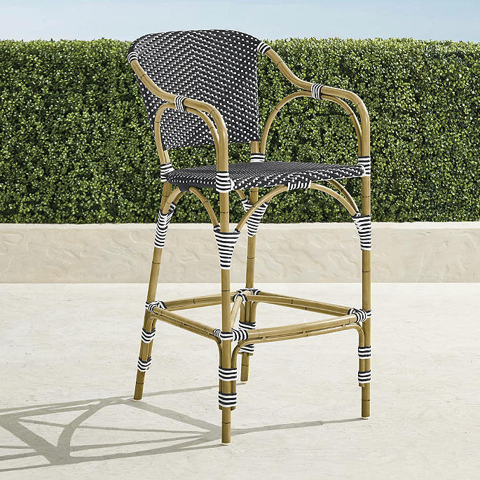 French Café Aluminum Bar Stool