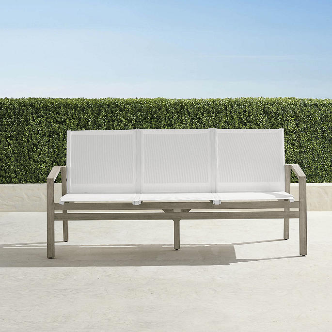 Frontgate Resort Collection™ Newport Teak Sofa in Weathered Teak