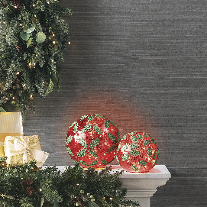 LED Decorative Globe, Set of Two