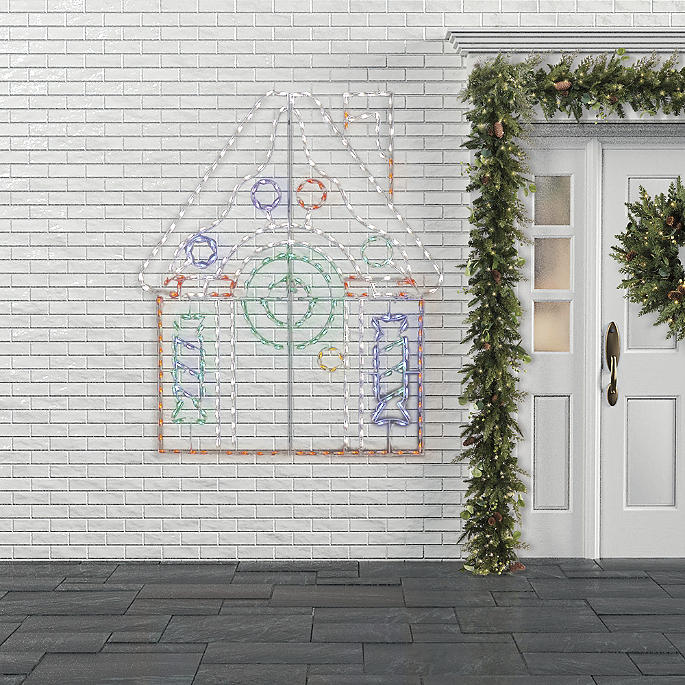 LED Gingerbread House