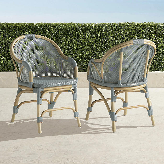 Leilani Rattan Bistro Chairs, Set of Two