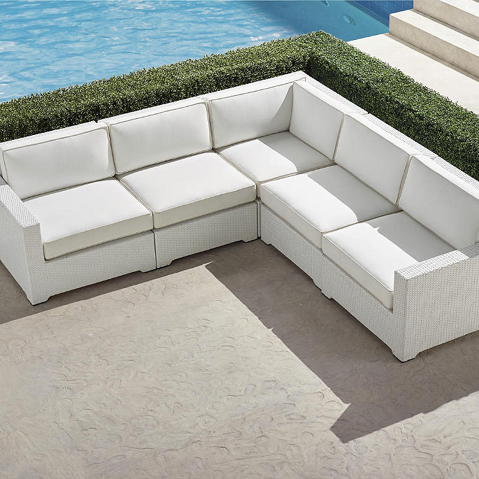 Palermo 5-pc. Modular Set in White Wicker