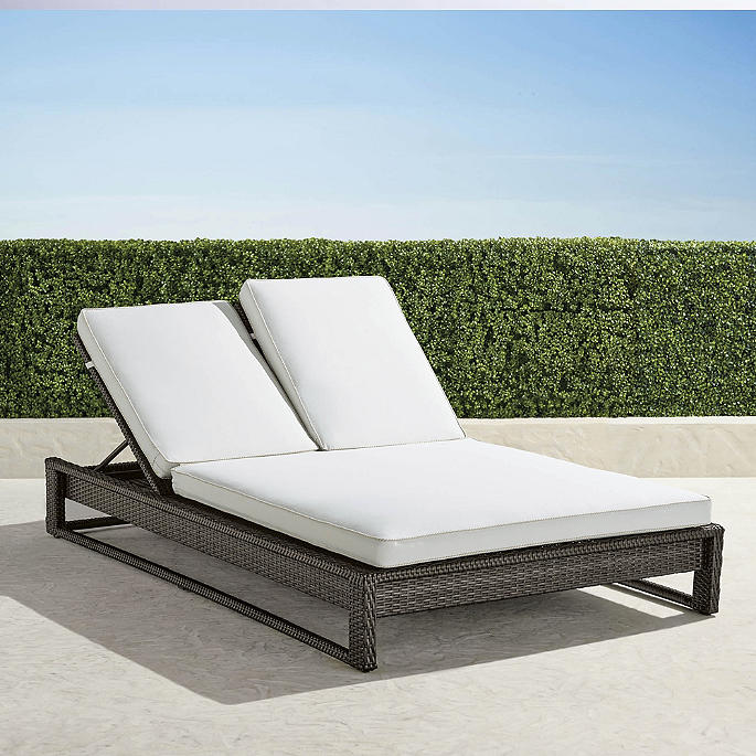 Palermo Double Chaise Lounge in Bronze Wicker