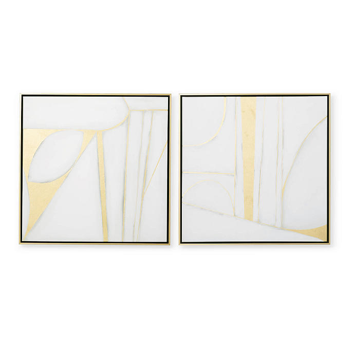 Glimpse of Gold Diptych