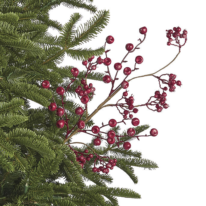 Glitter Berry Stems, Set of Six