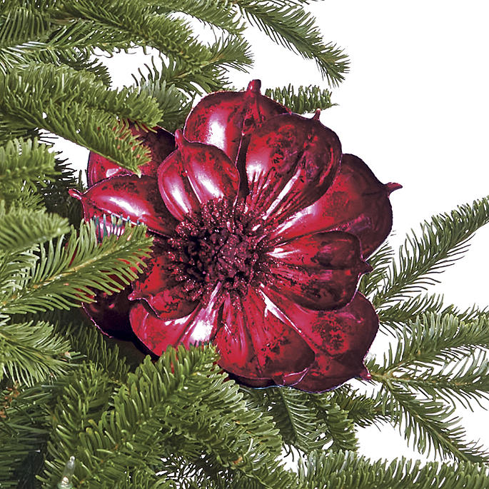 Glitter Metallic Magnolia Stems, Set of Six