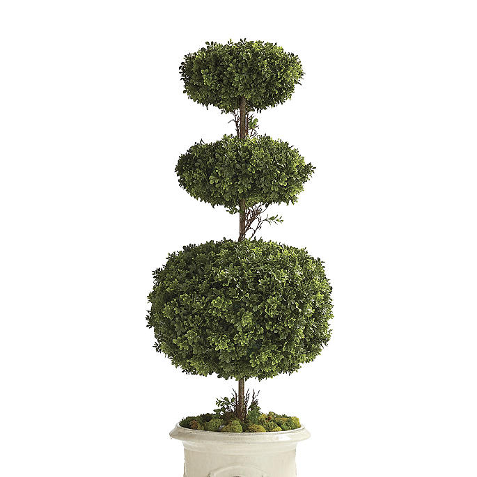 Indoor/Outdoor Three-Tier Boxwood Topiary