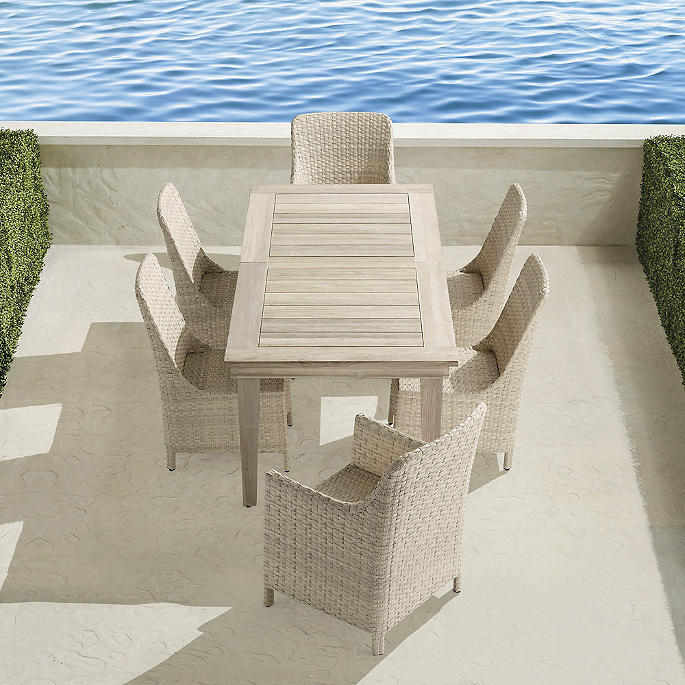 Ashby 7-pc. Dining Set in Shell Finish