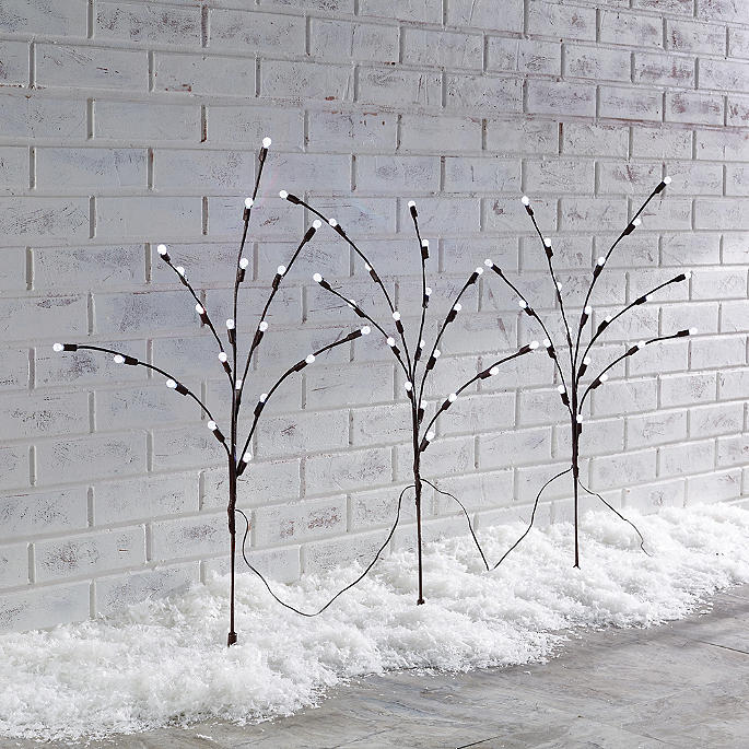 LED Pathway Twigs, Set of Three