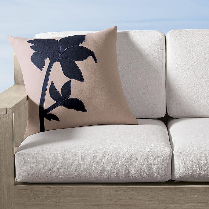 Batanica Lily Indoor/Outdoor Pillow by Elaine Smith