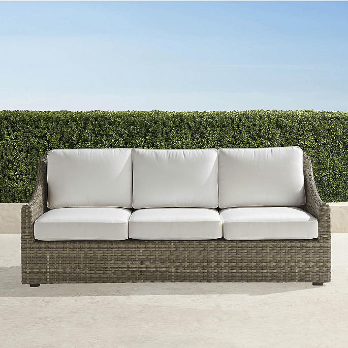 Ashby Sofa with Cushions in Putty Wicker