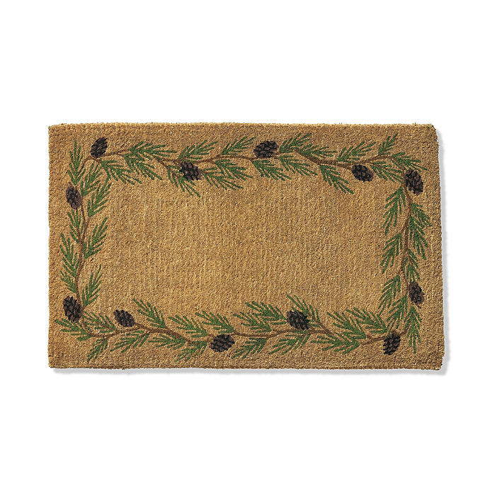 Autumn Border Monogram Door Mat