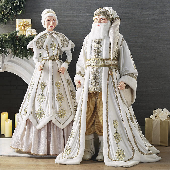Bells of Brilliance Lifesize Santa & Mrs. Claus