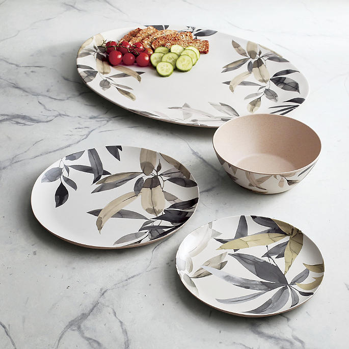 Bali Leaves Melamine Dinnerware