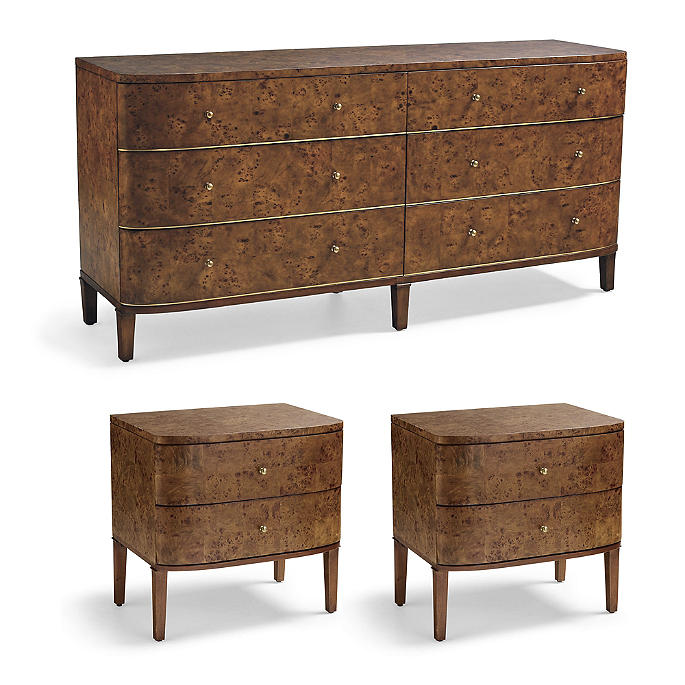 Brando 3-Pc. Dresser Set with Two Nightstands