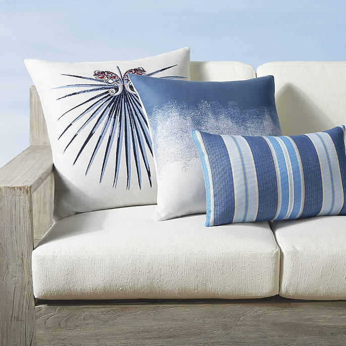 Chameleon, Artiful & Fortitude Indoor/Outdoor Pillows by Elaine Smith, Set of Three