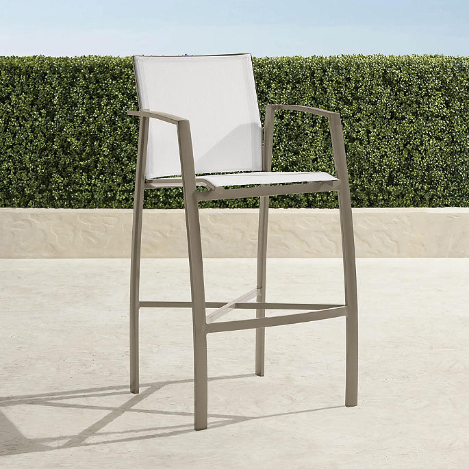 Frontgate Resort Collection&trade; Newport Bar Stool in Aluminum