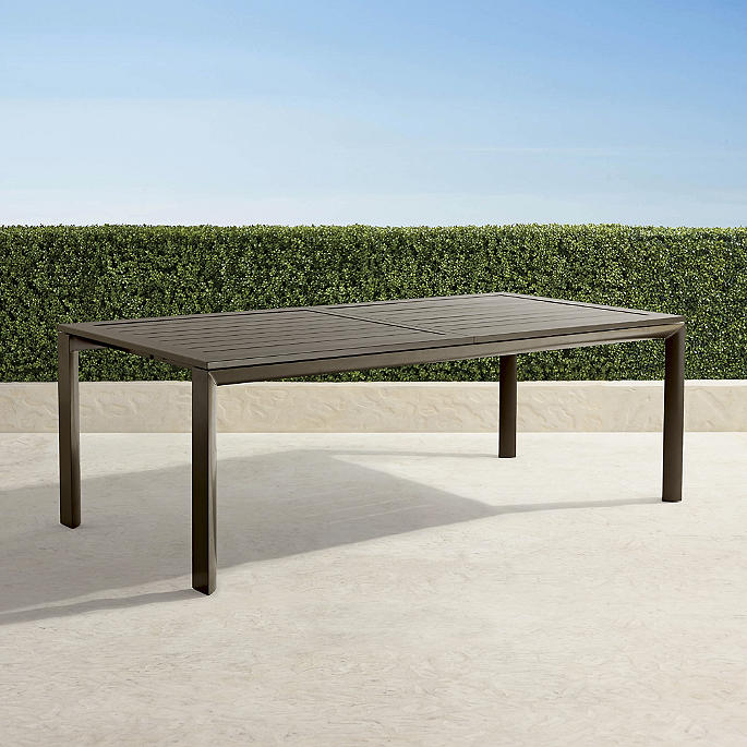Frontgate Resort Collection™ Newport Extendable Dining Table in Aluminum