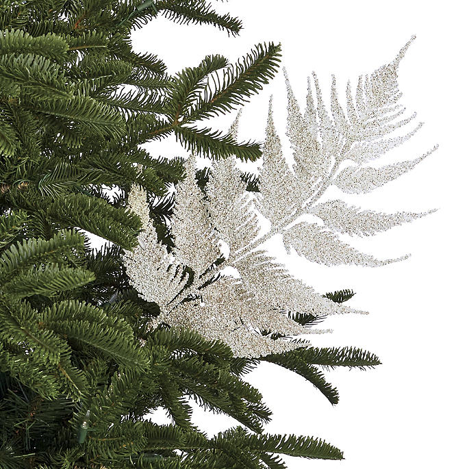 Glitter Asparagus Fern Stem, Set of Six