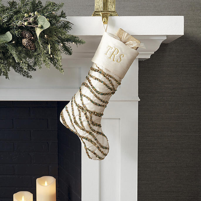 Snowy Seaside Stocking