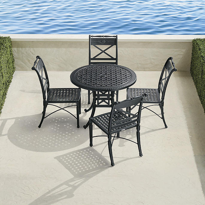 Carlisle 5-pc. Bistro Set in Onyx Aluminum